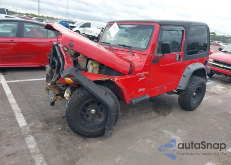 2001 Jeep Wrangler Sport из США, поврежденный, VIN 1J4FA49S51P328455